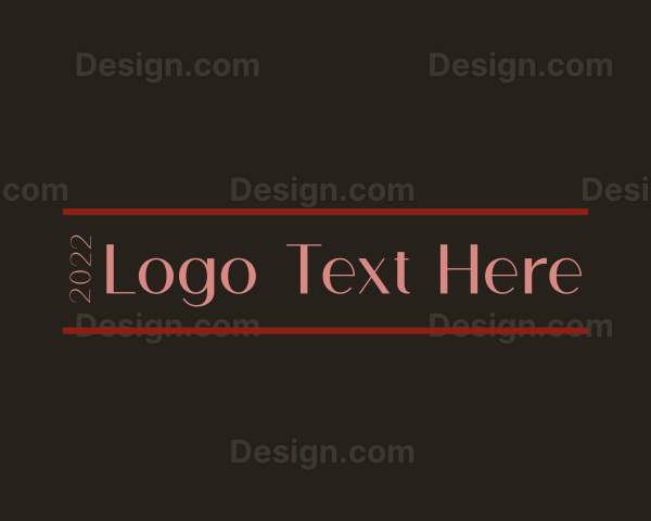 Minimalist Luxury Wordmark Logo