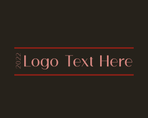 Minimalist Luxury Wordmark logo