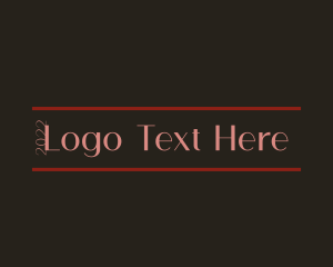 Minimalist Luxury Wordmark Logo