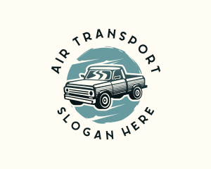 Transport Pickup Truck logo design