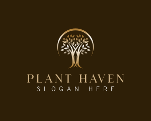 Nature Tree Plant logo design