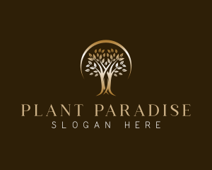 Nature Tree Plant logo design