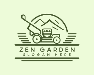 Landscaping Lawn Mower logo design