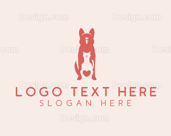 Pet Animal Grooming Logo