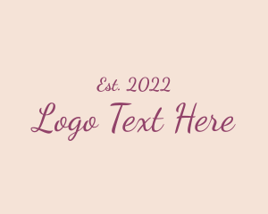 Premium Script Style logo