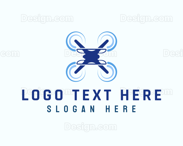 Drone Quadcopter Surveillance Logo