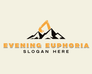 Mountain Excavator Mining Logo