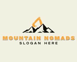 Mountain Excavator Mining logo design