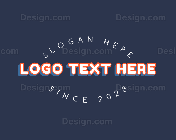 Retro Apparel Wordmark Logo