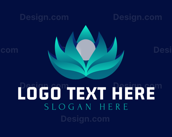 Flower Lotus Gradient Logo