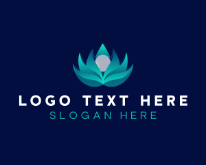 Flower Lotus Gradient logo