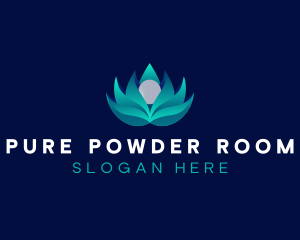 Flower Lotus Gradient logo design