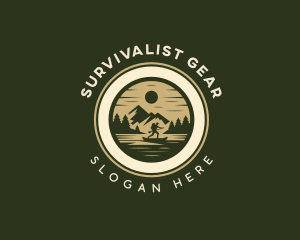 River Boating Adventure logo design