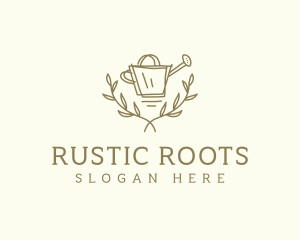  Vine Watering Can logo design