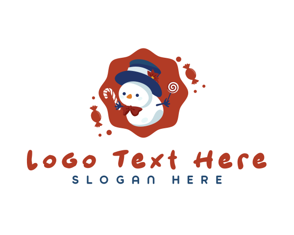 Snowman logo example 3