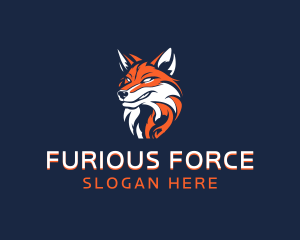 Angry Gaming Fox logo design