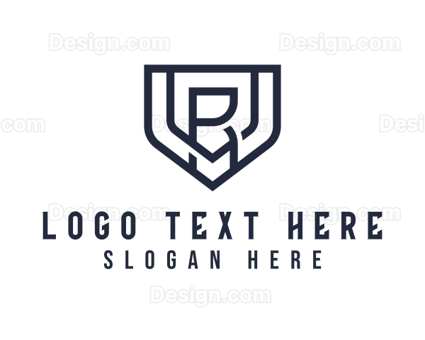 Minimalist Shield Business Letter VR Logo