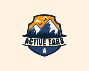 Outdoor Forest Mountain logo design