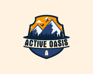 Outdoor Forest Mountain logo design