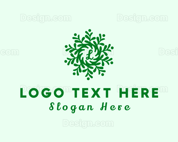 Green Garden Plant Letter Logo