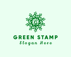 Green Garden Plant Letter logo design