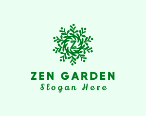 Green Garden Plant Letter logo design