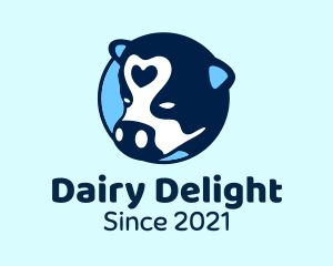 Dairy Cow Heart logo design