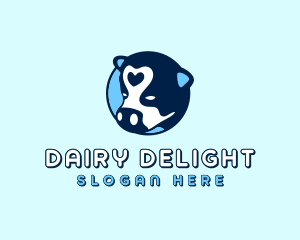 Dairy Cow Farm logo design