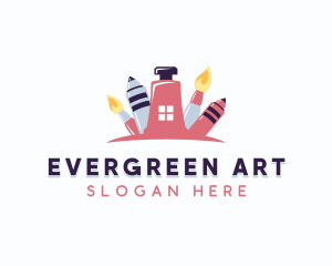 Preschool Art Learning  logo design