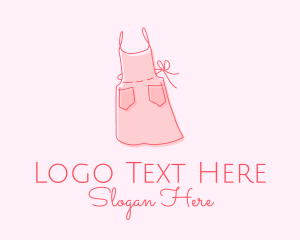 Pink Apron Dress logo design