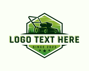 Lawn Grass Mowing logo