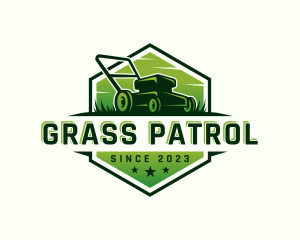 Lawn Grass Mowing logo