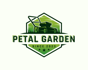 Lawn Grass Mowing logo design