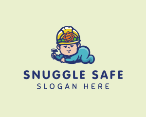 Construction Hardhat Baby logo