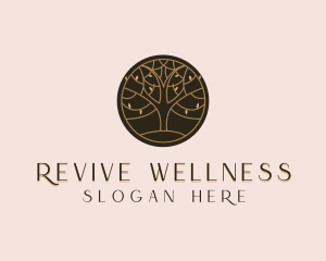 Nature Tree Wellness logo design