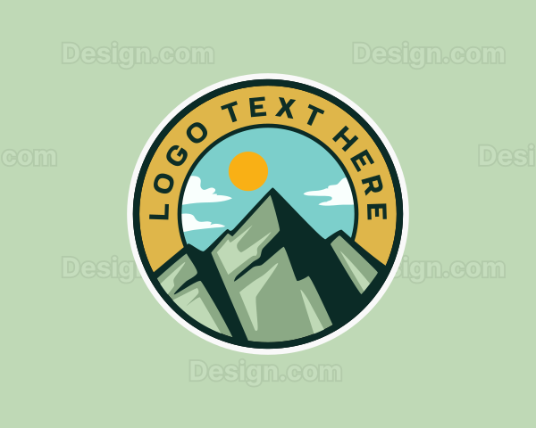 Mountain Peak Hiking Logo