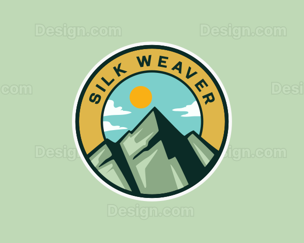 Mountain Peak Hiking Logo