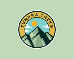 Mountain Peak Hiking logo design