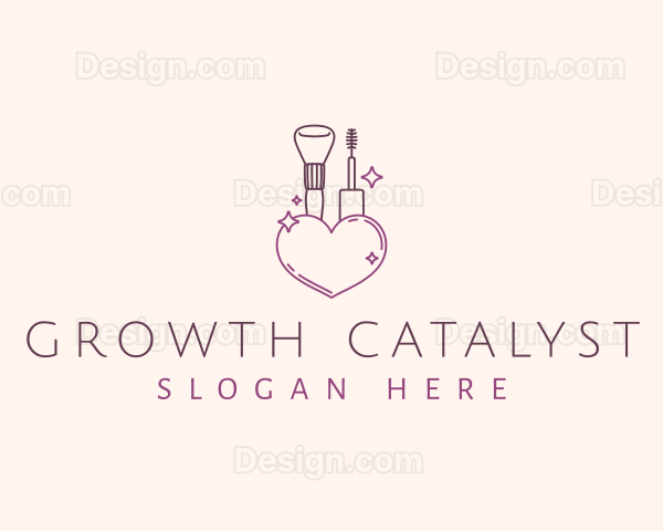 Cosmetics Makeup Brush Logo