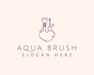 Cosmetics Makeup Brush logo design