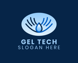 Blue Water Droplet logo design