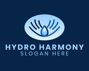 Blue Water Droplet logo