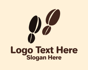 Coffee Bean Footsteps logo
