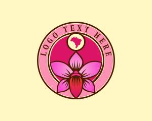 Brazil Flower Orchid logo