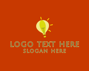 Lightbulb Hot Air Balloon  logo