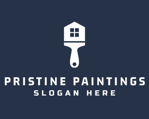 House Paint Brush logo design