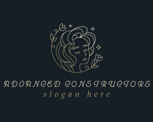 Floral Woman Cosmetics logo design