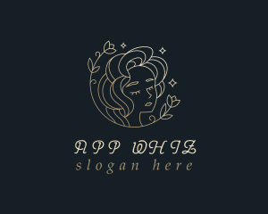 Floral Woman Cosmetics logo design