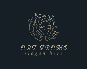 Floral Woman Cosmetics logo design