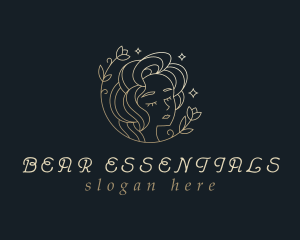 Floral Woman Cosmetics logo design